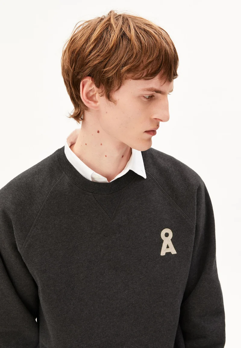 ICONIC Å MELANGE SWEATSHIRT | steel melange