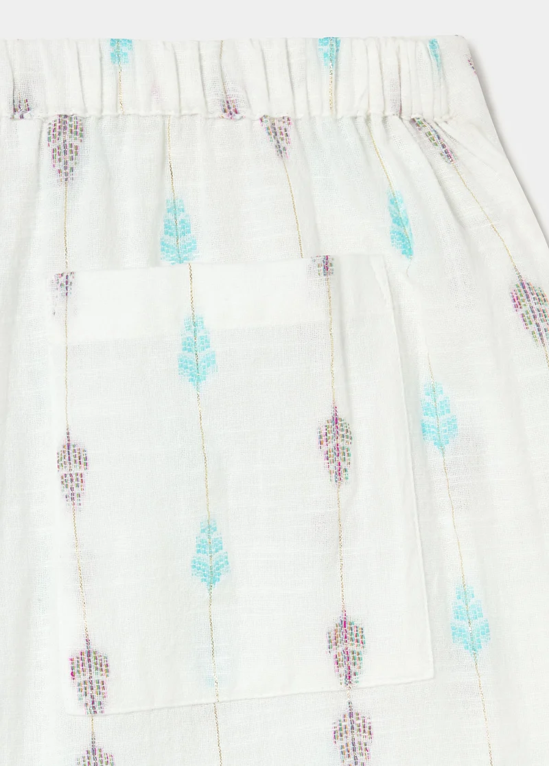 Embroidered harem pants