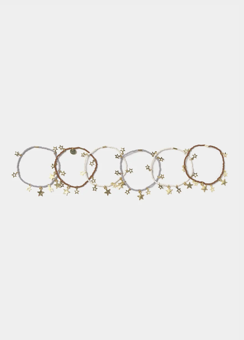 Bracelet pack of 6 stars