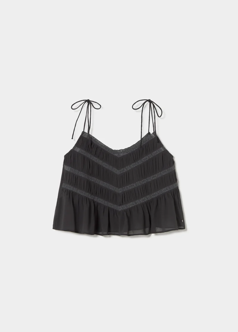 Lace strap top
