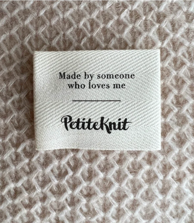 Label "Made by someone who loves me" Baumwolle, PetiteKnit