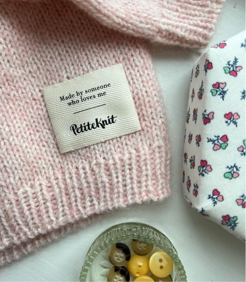 Label "Made by someone who loves me" Baumwolle, PetiteKnit