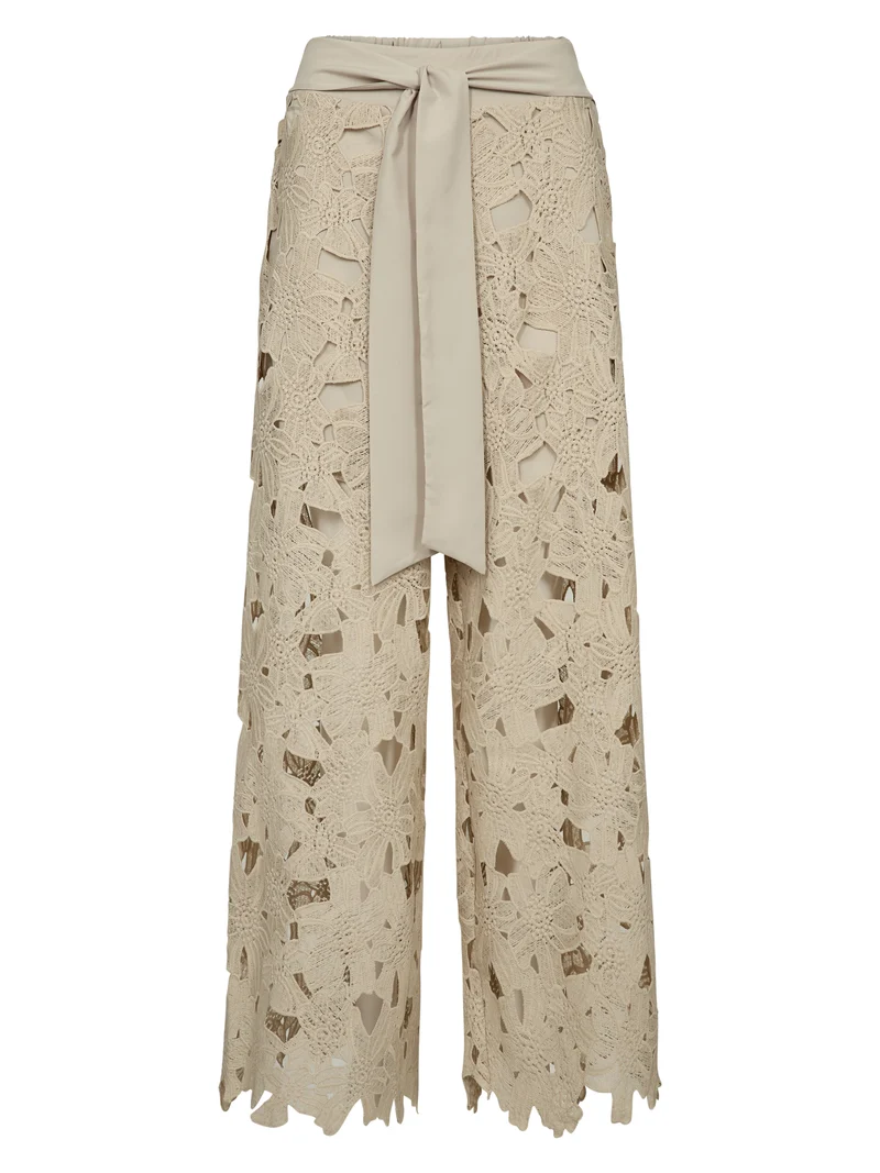 DECIA Spitzenhose - Bone