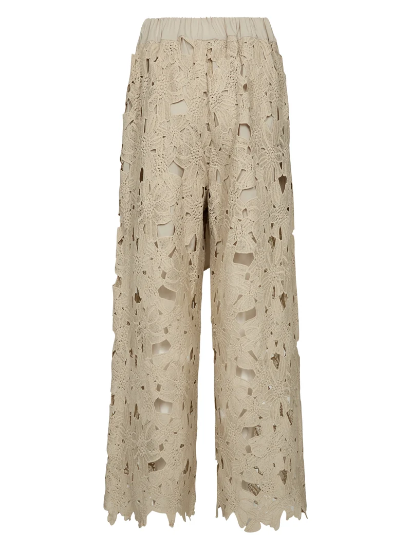 DECIA Spitzenhose - Bone