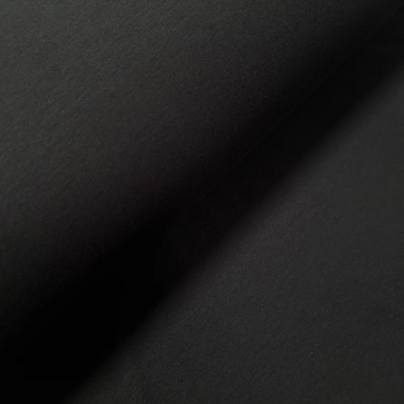 Viskosejersey uni schwarz