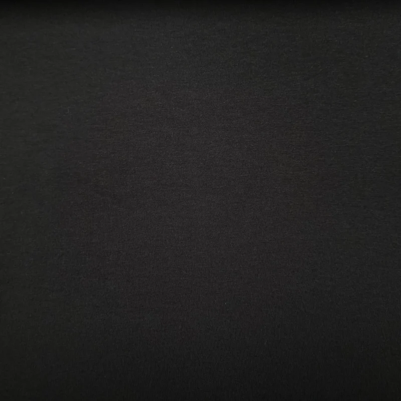 Viskosejersey uni schwarz