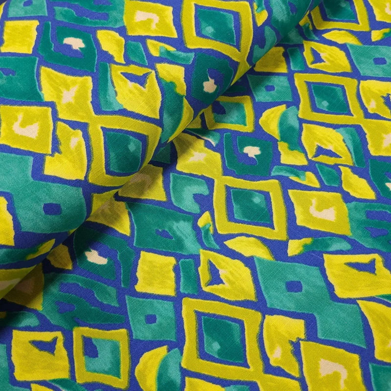 Viskose Stretch geometrische Muster