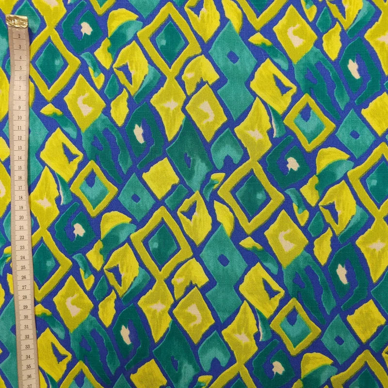 Viskose Stretch geometrische Muster