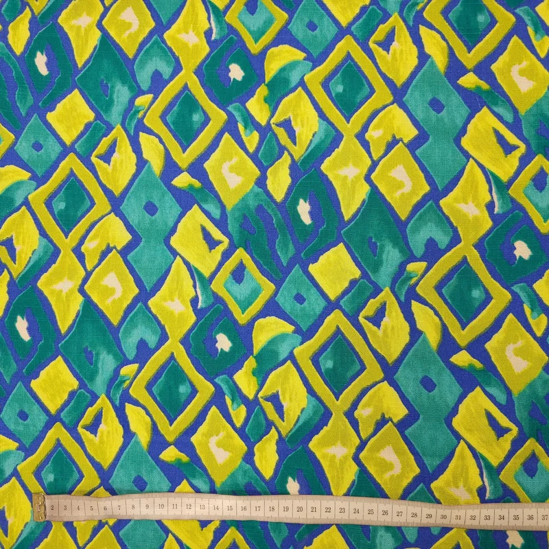 Viskose Stretch geometrische Muster