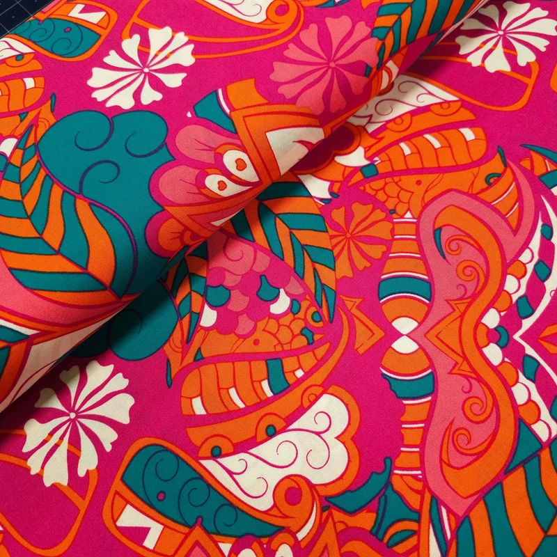 Viskosestoff mit Ornamente