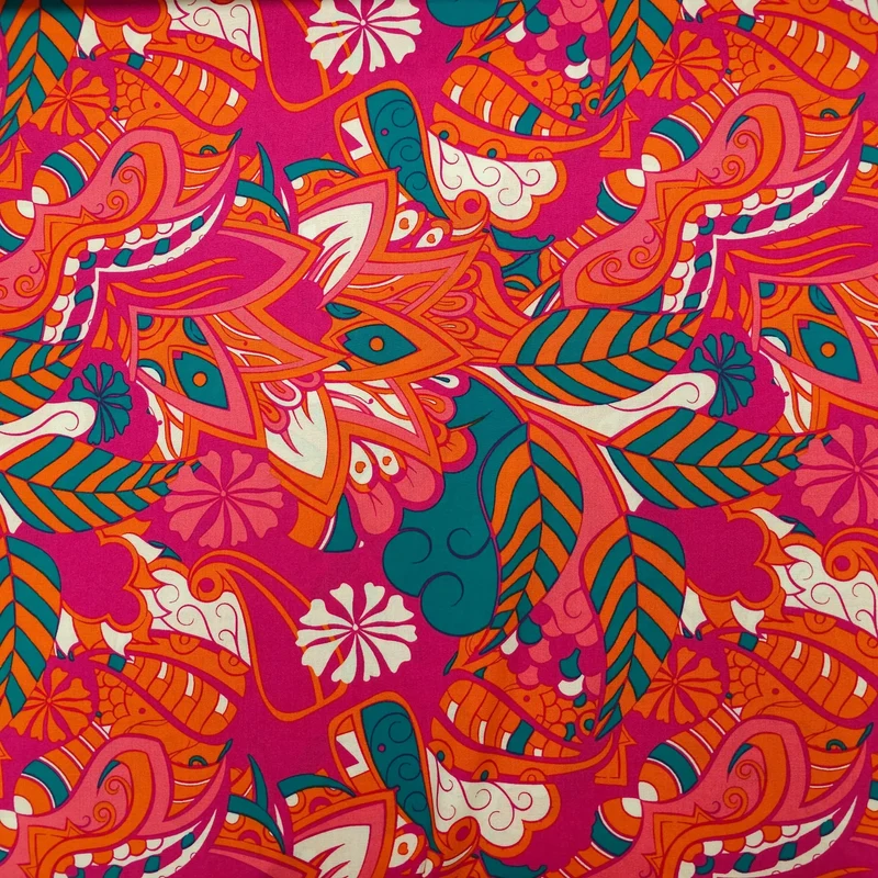 Viskosestoff mit Ornamente