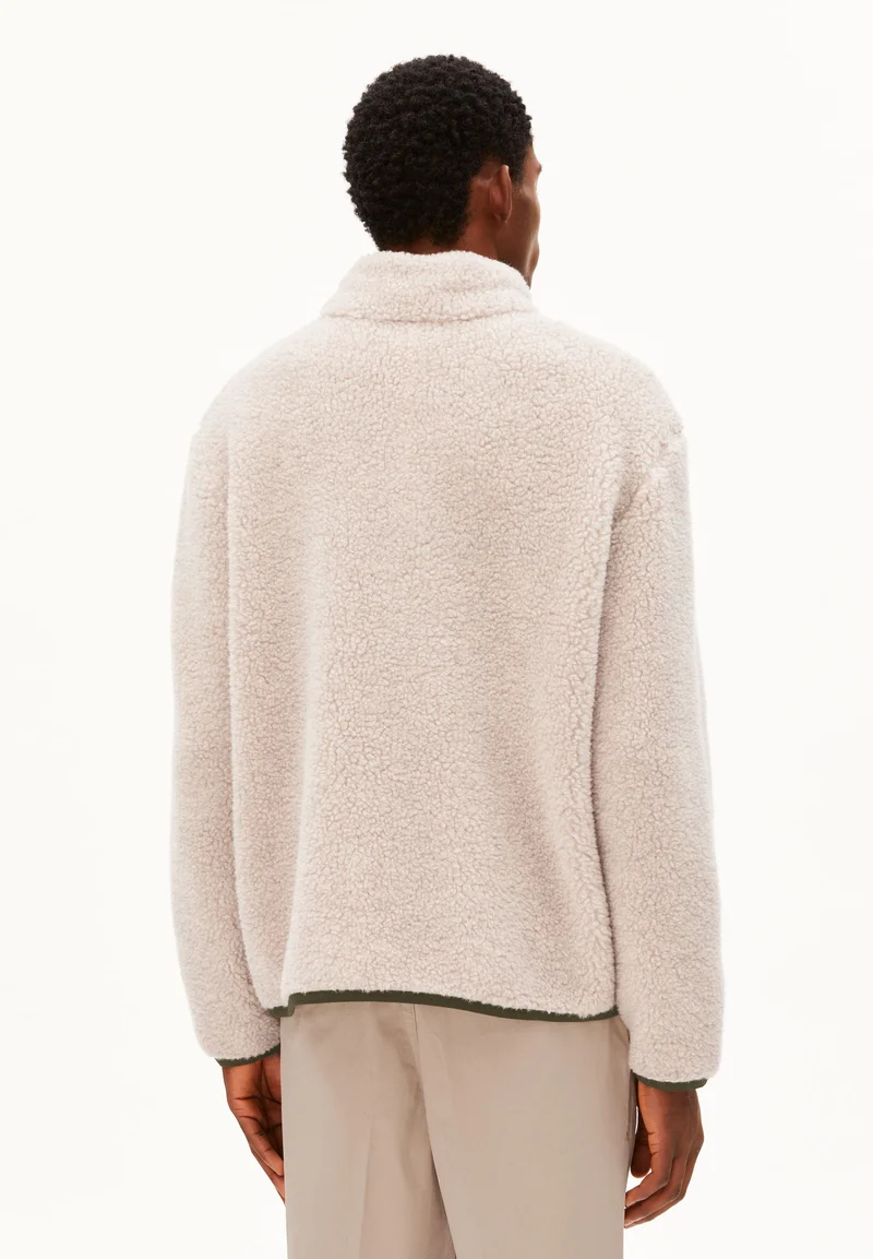 WOLL-MIX FLEECE-JACKE | honey melange