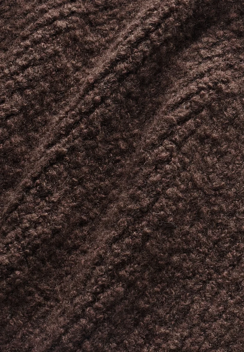 ICONIC Å BOUCLÉ-STRICKMÜTZE | claystone