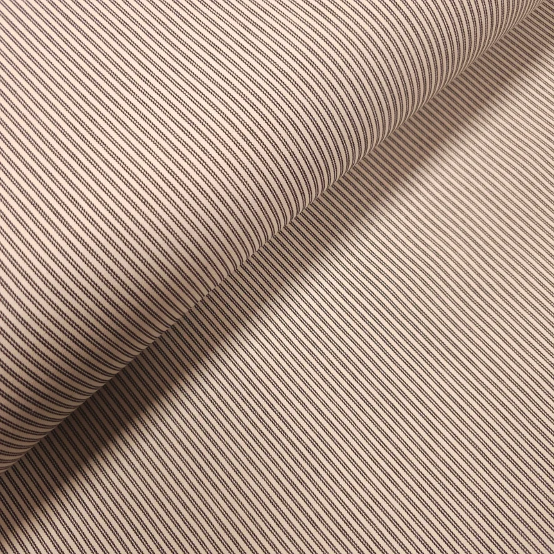 Baumwollstoff gestreift schwarz/creme