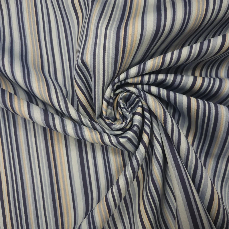 Baumwollstoff gestreift blau