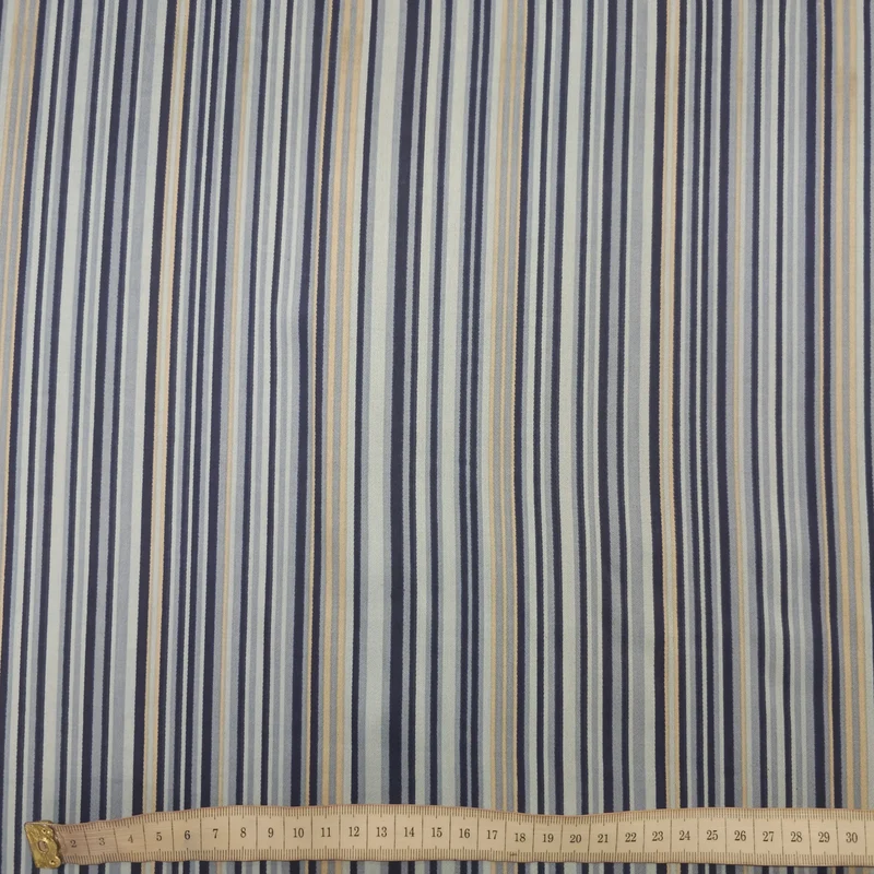 Baumwollstoff gestreift blau