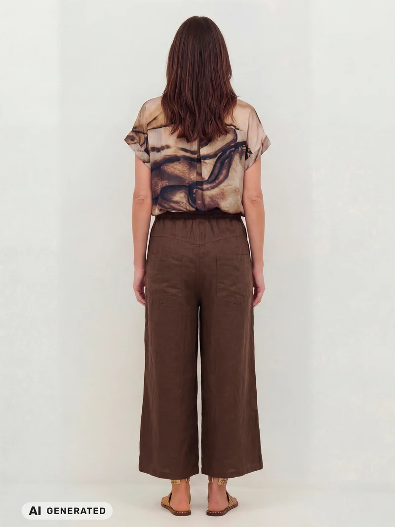 DORIS Culotte Hose - Brown