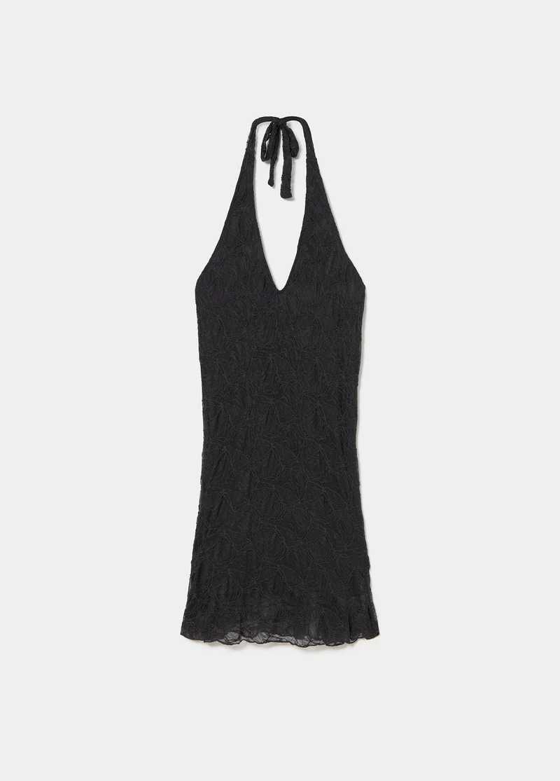 Lace halter dress