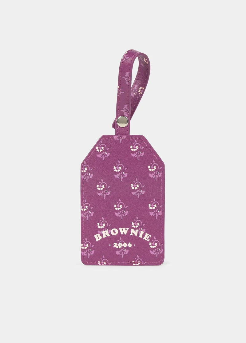 Printed suitcase tag