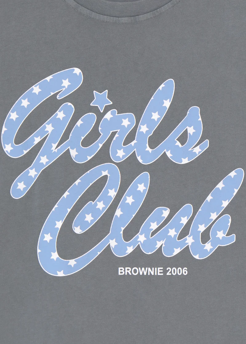 Girls Club Print T-Shirt