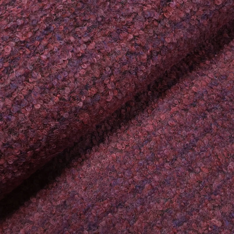 Wollbouclé Beere meliert
