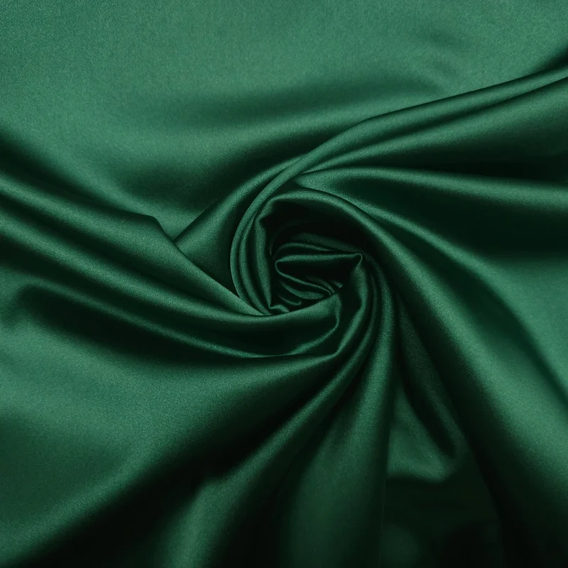 Premium Stretch Satin dunkelgrün