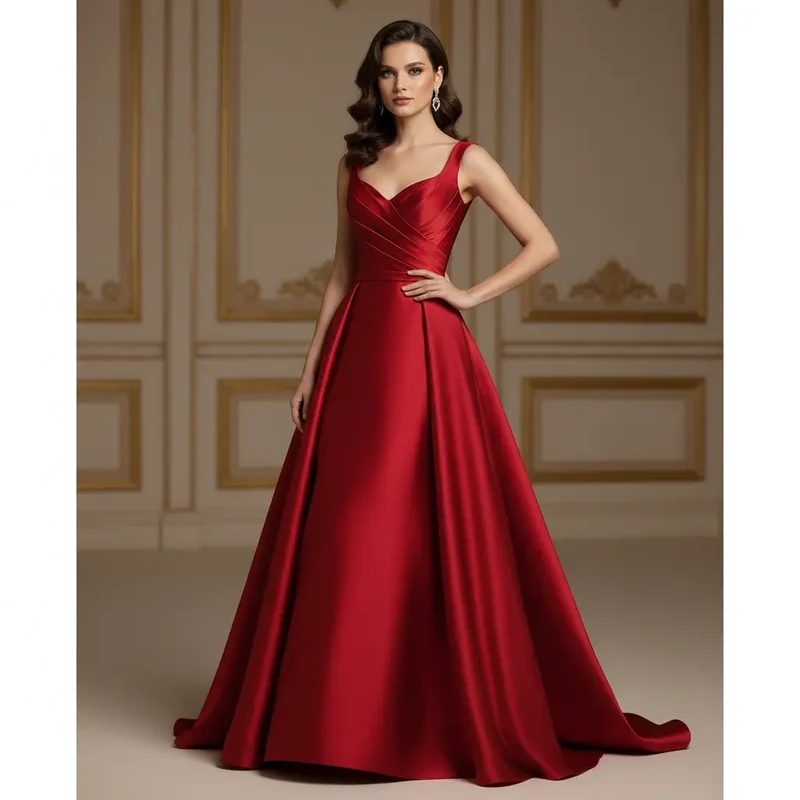 Premium Stretch Satin rot