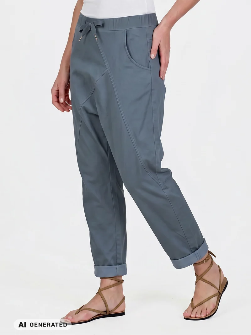 Dina Kitty Baggy Hose - Navy Mix