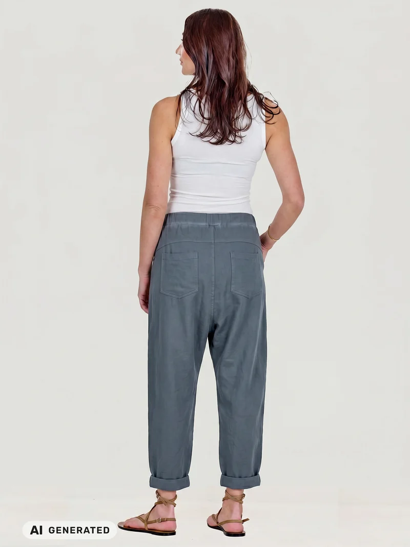 Dina Kitty Baggy Hose - Navy Mix