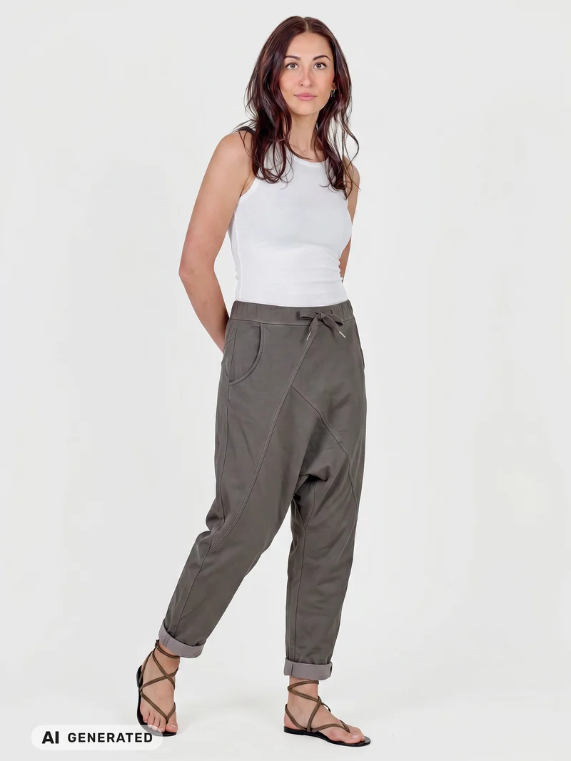 Dina Kitty Baggy Hose - Brown Mix