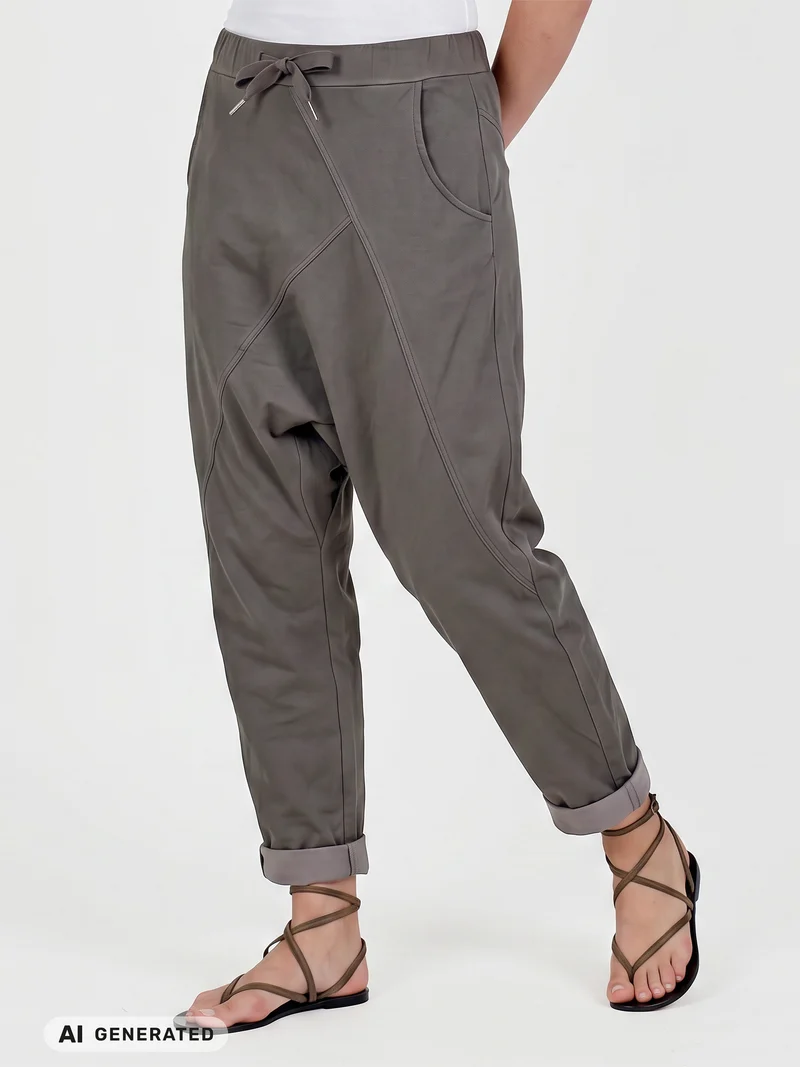 Dina Kitty Baggy Hose - Brown Mix