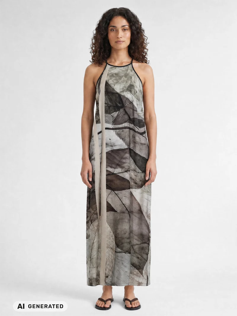 AIA Trägerkleid - Print