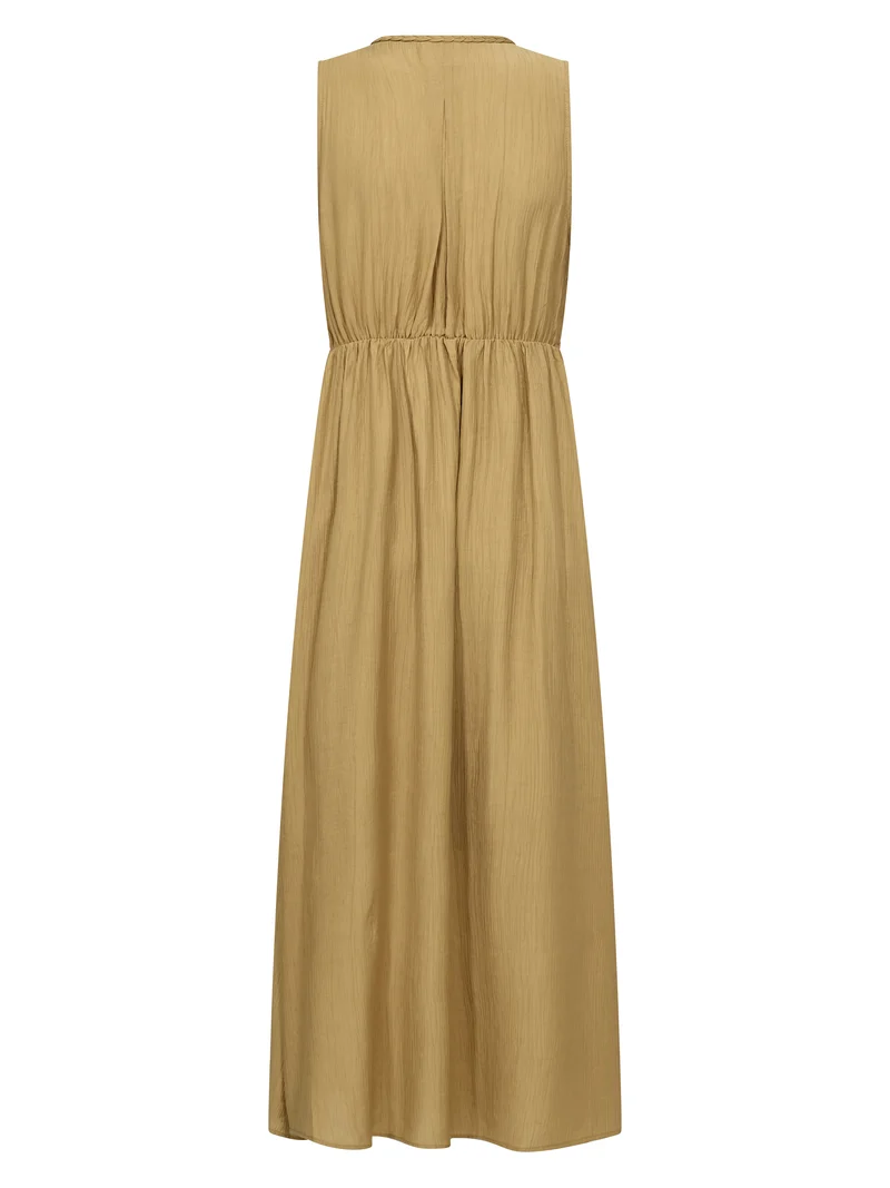 DALIA Kleid Zopf - Yellow