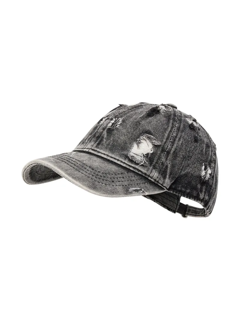 Akia denim Cap - Black Denim