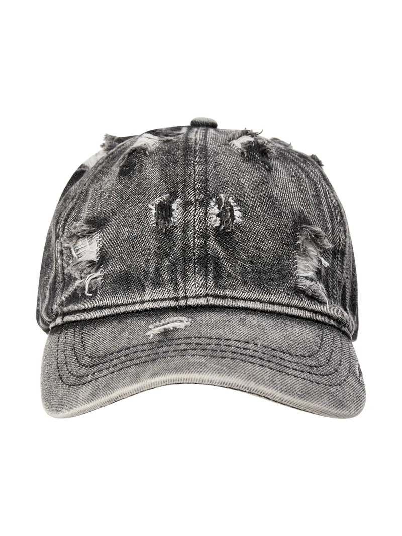 Akia denim Cap - Black Denim
