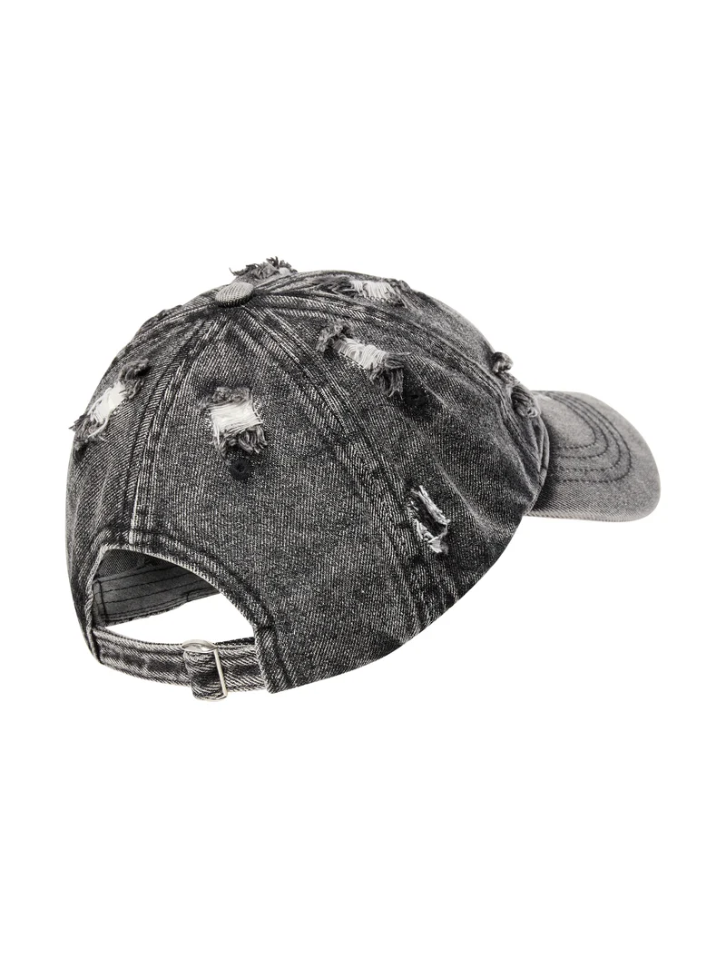 Akia denim Cap - Black Denim