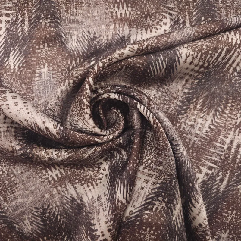 Viskose Satin sand abstrakt