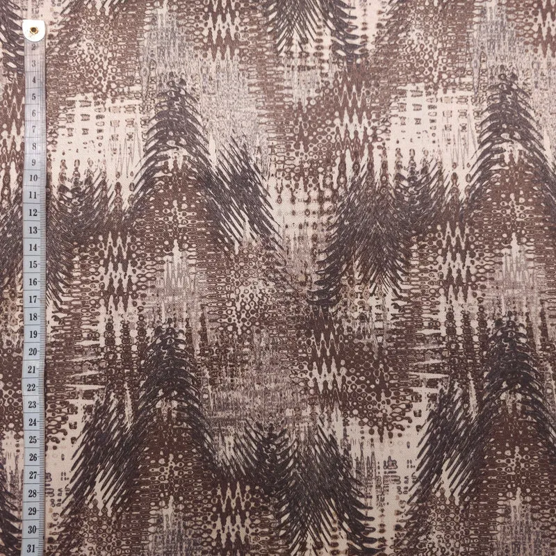 Viskose Satin sand abstrakt