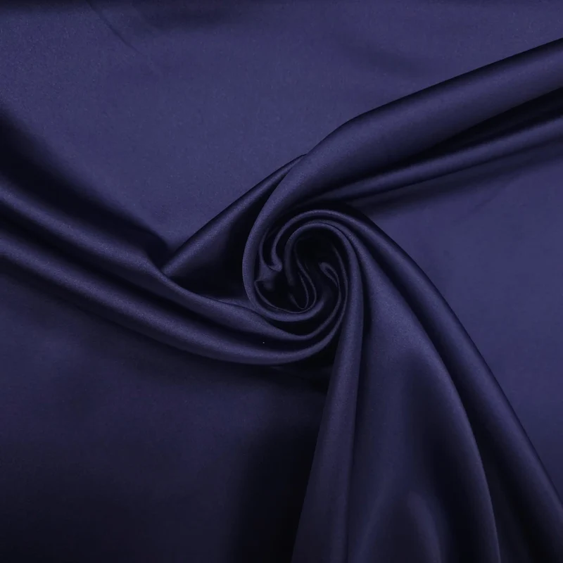 Premium Stretch Satin nachtblau