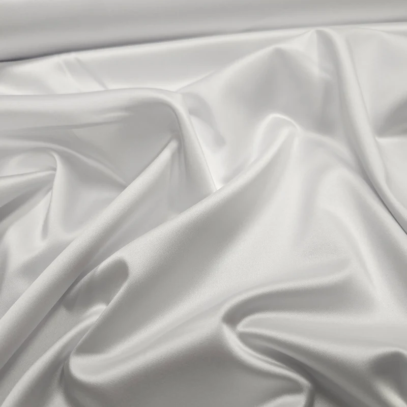 Premium Stretch Satin weiß