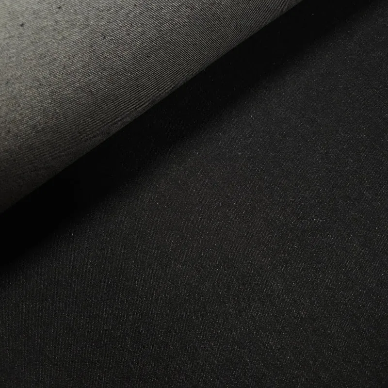 Jeansstoff uni schwarz