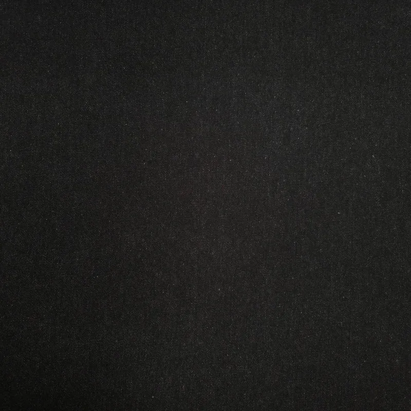 Jeansstoff uni schwarz