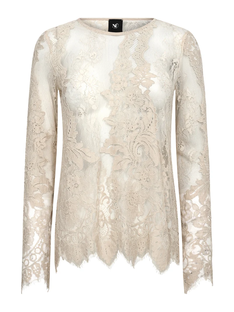 Essie Spitzenbluse - Bone