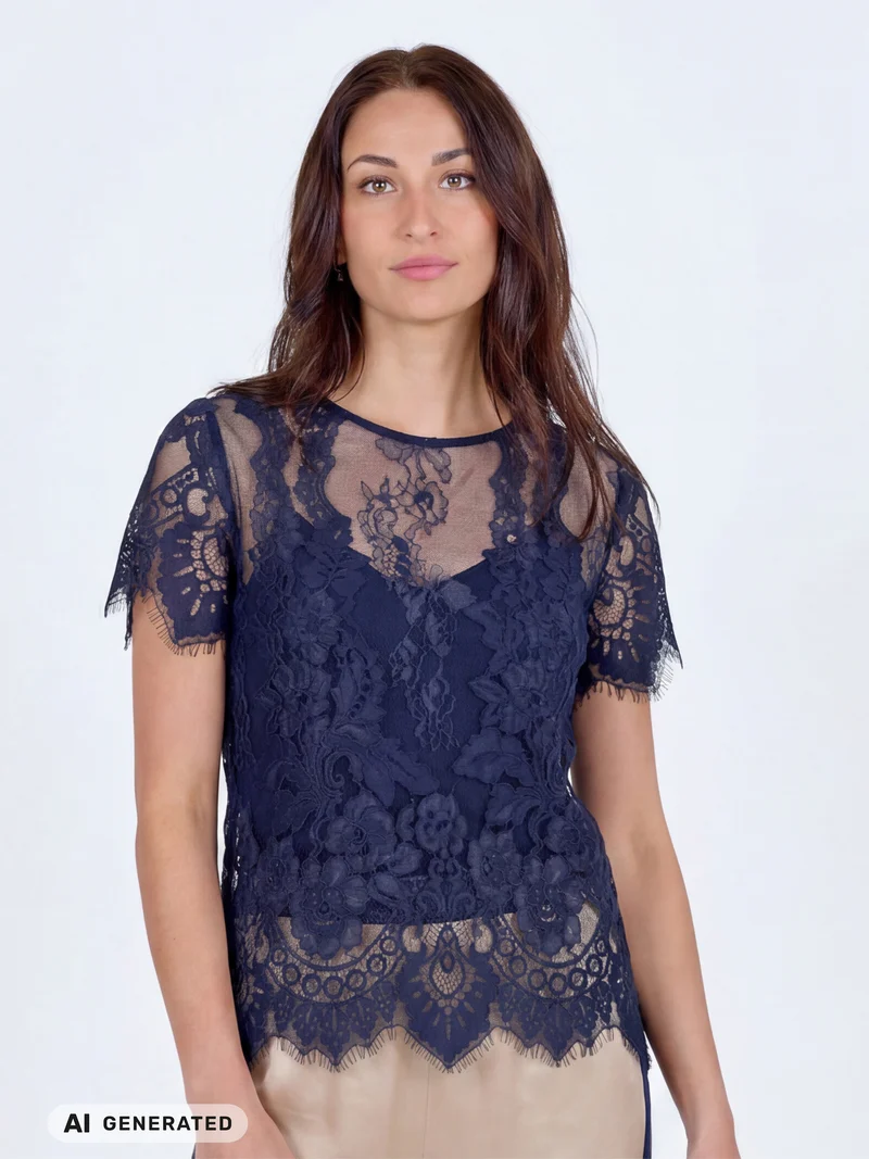 ESSIE Top - Navy