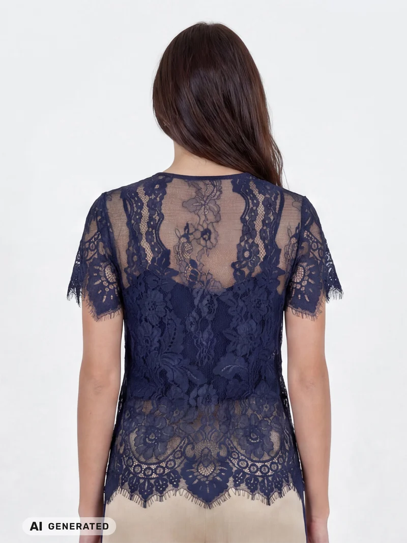 ESSIE Top - Navy