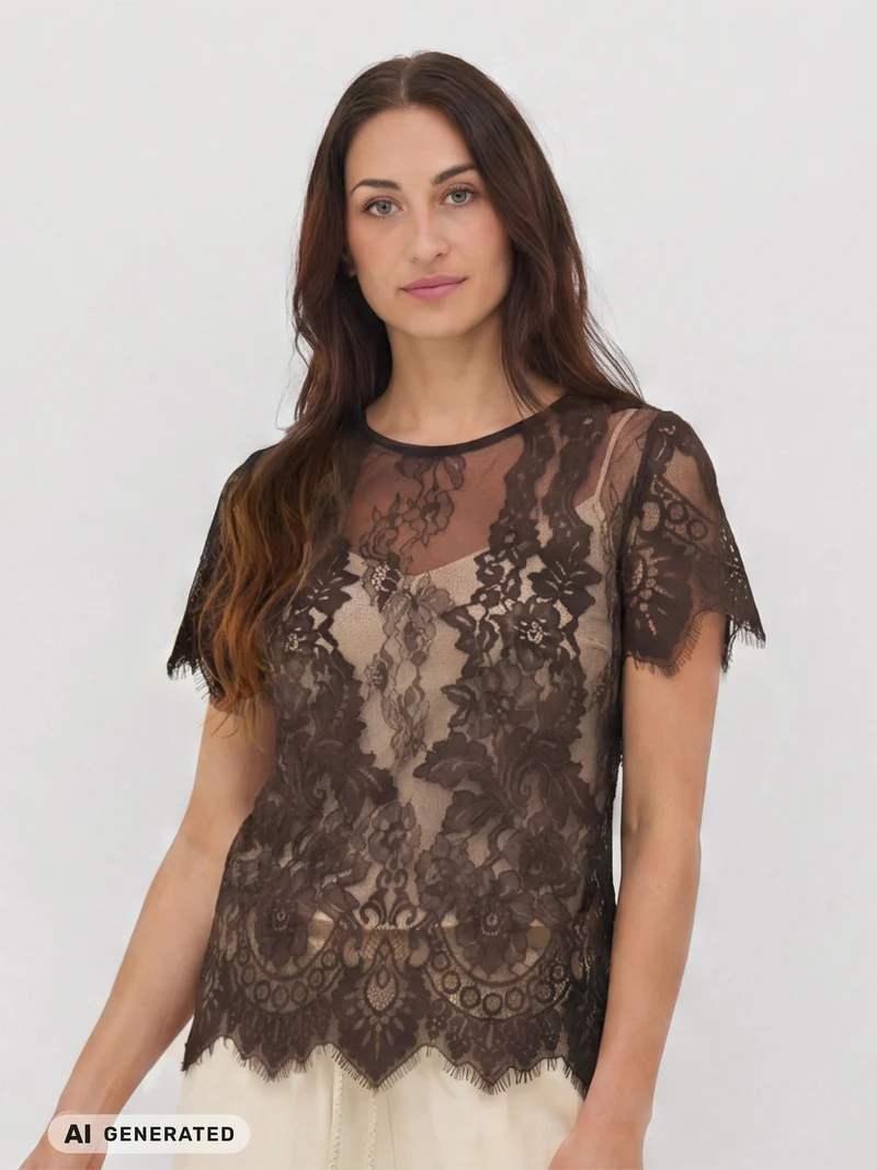 ESSIE Top - Brown