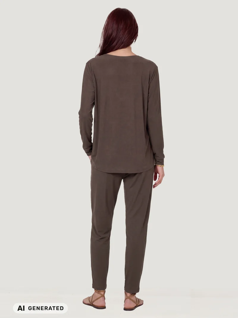 DITTE RONNIE Bluse - Brown