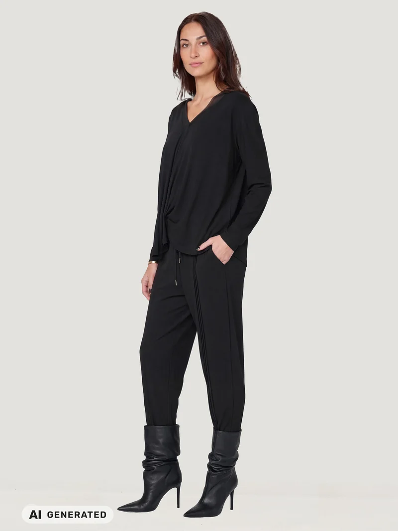 DITTE RONNIE Bluse - Schwarz