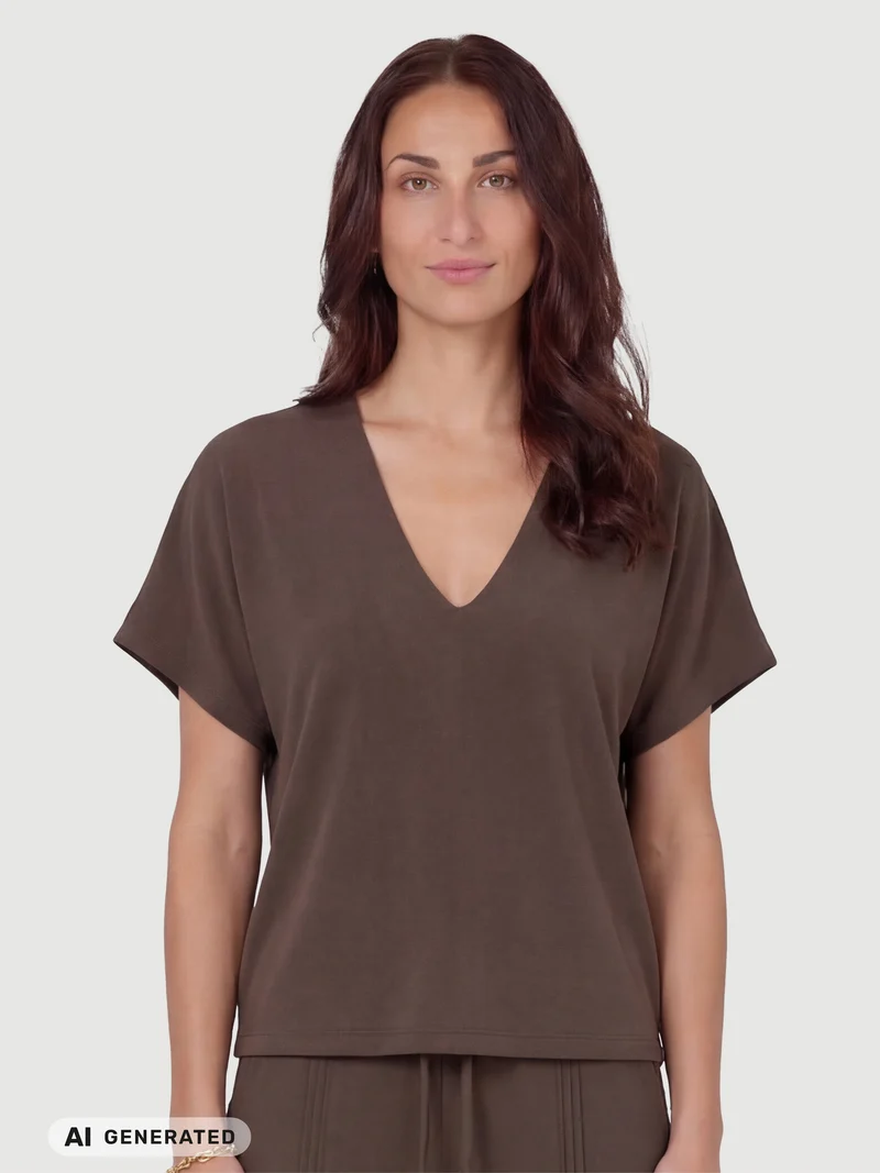 DITTE RONNIE top - Brown