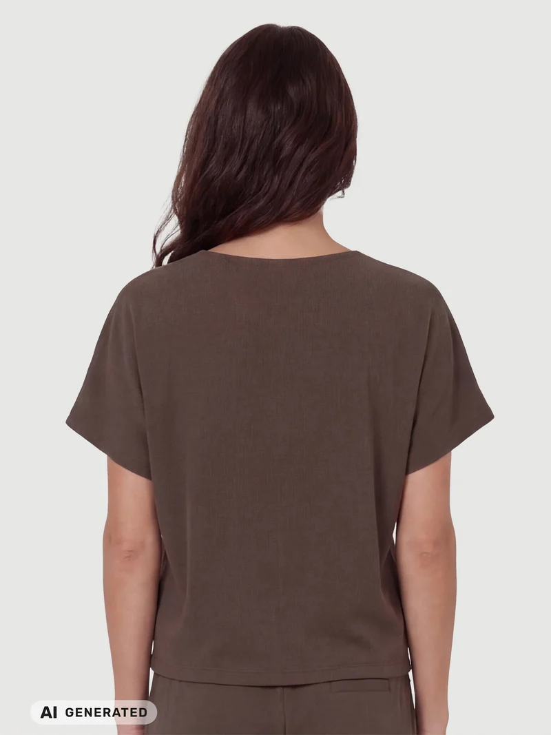 DITTE RONNIE top - Brown